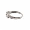 Image 2 : Rhodium Plated Sterling Silver CZ Ring, Size 7