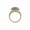 Image 2 : Sterling Silver Two Tone Round CZ Ring Size 5