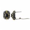 Image 1 : Sm. Dotted Oval Black Earing