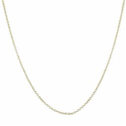 Gold Over Sterling Silver Link Chain 18