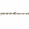 Image 2 : Tri Color Brass Disco Ball Link Chain Necklace, 17.5