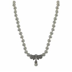 Pearl/Pave Bow Front