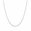 Image 1 : Rhodium Over Sterling Silver Link Chain 20" 2"