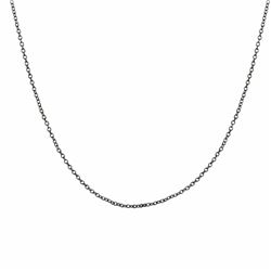 Black Color Brass Link Chain 16