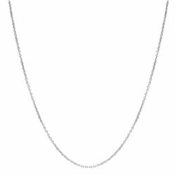 Silver Tone Brass Link Chain 18" 2"
