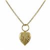 Image 1 : Gold Heart Pendant  Silver Chain