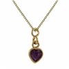 Image 1 : PURPLE CRYSTAL HEART PEND