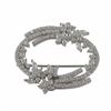 Image 1 : Rhodium Plated Sterling Silver CZ Brooch/Pin