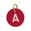 Image 2 : Enamel Initial Disc Charm