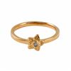 Image 1 : Rose Tone Sterling Silver Flower Ring Size 6