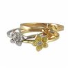 Image 2 : Rose Tone Sterling Silver Flower Ring Size 6