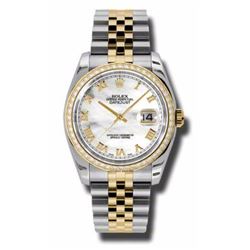 Rolex Datejust 36 Yellow Gold &Amp; Diamonds  Women Watch