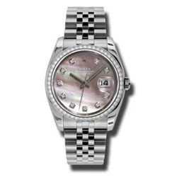 Rolex Datejust 36 White Gold &Amp; Diamonds  Men Watch