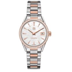 Tag Heuer Carrera Quartz Rose Gold &Amp; Steel 32MM  Women Watch