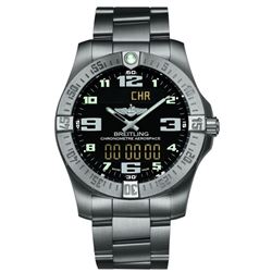 Breitling Professional Aerospace Evo Titanium Black Dial  Men Watch