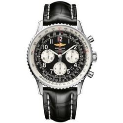 Breitling Navitimer Navitimer 01 (43Mm) Black Crocodile Strap  Men Watch