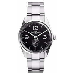 Bell &Amp; Ross Vintage  BR 123 Officer Black  Men Watch