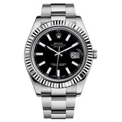 Rolex Datejust II  41Mm Black Stick Dial  Men Watch