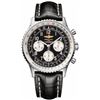 Image 1 : Breitling Navitimer Navitimer 01 (43Mm) Black Arabic Chronograph Crocodile Strap  Men Watch