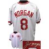 Image 1 : Joe Morgan Signed Cincinnati Reds White Prostyle Jersey XL- JSA Hologram
