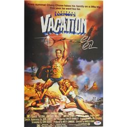 Chevy Chase Signed National Lampoon's Vacation 11X17 Movie Poster