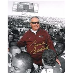 Bobby Bowden Signed Florida State Seminoles 8X10 Photo Final Game Carryoff Spotlight