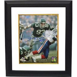 Marty Lyons Signed New York Jets 8X10 Photo Custom Framed (New York Sack Exchange)