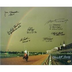 Swale Signed Churchill Downs Kentucky Derby Winners (1984) Horse Racing Rainbow 16X20 Photo 7 Signat