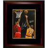 Image 1 : Magic Johnson Signed Los Angeles Lakers 16X20 Photo Custom Framed Dual Signed With Scottie Pippen- P