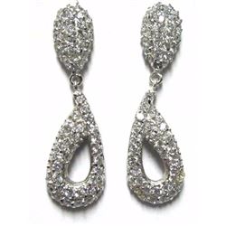Sterling Silver-CZ Earrings