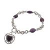 Image 1 : Amethyst Quartz Heart Bracelet