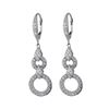 Image 1 : Wire Sterling Silver Rhodium Earrings