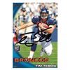 Image 1 : Tim Tebow Signed Denver Broncos 2010 Topps Rookie Trading Card #15