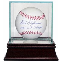 Bert Blyleven Signed Official Major League Baseball 1987 WS Champs W/ Glass Case (Minnesota Twins)