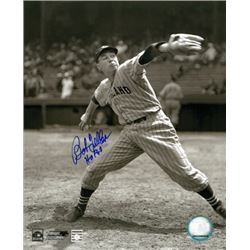 Bob Feller Signed Cleveland Indians 8X10 Vintage Sepia Photo HOF 62 (Pitching)