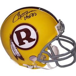 Sonny Jurgensen Signed Washington Redskins Yellow TB Riddell Mini Helmet HOF 83 (Gray Mask-Style Wor