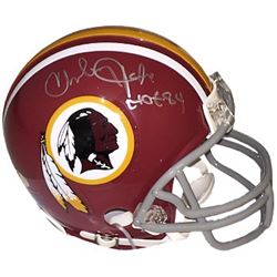 Charley Taylor Signed Washington Redskins Maroon TB Riddell Mini Helmet HOF 84 (Gray Mask-Style Worn