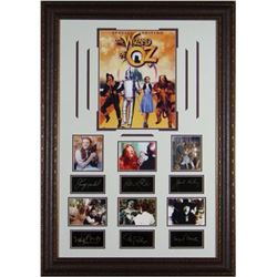 The Wizard Of Oz Unsigned 27X39 Engraved Signature Series Leather Framed 7 Photos W/Cast (Entertainm