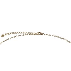 Gold Plated Sterling Silver CZ Necklace With Lavender Center Stone
