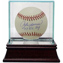 Andre Dawson Signed Official Major League Baseball 77NLROY W/ Glass Case (Montreal Expos/Chicago Cub