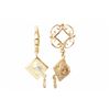 Image 1 : GOLD WHEEL / DIA GRADUATION HAT DANGLE (#169D)