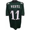 Image 1 : Carson Wentz Philadelphia Eagles Unsigned Green Prostyle Jersey XL