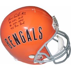 Ken Anderson Signed Cincinnati Bengals Full Size Replica TB Helmet Triple Stat 81 NFL MVP, 81 NFL OP