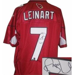 Matt Leinart Signed Arizona Cardinals Reebok EQT Twill Red Jersey #7- Leinart Hologram