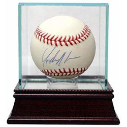 Yonder Alonso Signed Official Major League Baseball W/ Glass Case- MLB Hologram (Oakland A's)