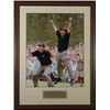 Image 1 : Phil Mickelson Unsigned 2004 Masters Jump 2 Pose 8X10 Custom Framed