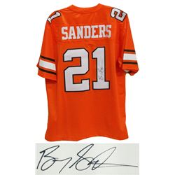 Barry Sanders Signed Oklahoma State Throwback Orange Premier Jersey