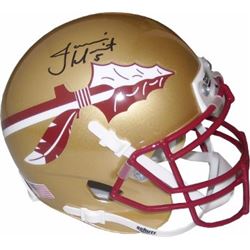 Jameis Winston Signed Florida State Seminoles Authentic 2013 Schutt Mini Helmet #5- Winston Holo Hei
