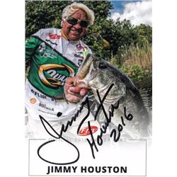 Jimmy Houston Signed Quaker State Angler/Fishing Trading Card 2016