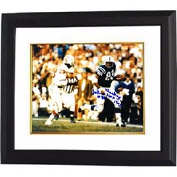 John Mackey Signed Baltimore Colts 8X10 Photo Custom Framed HOF 1992 #88 (Vs Patriots)